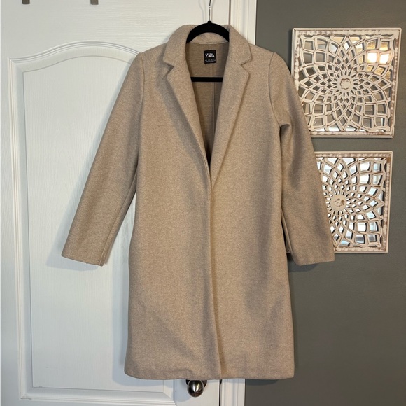 Zara Jackets & Blazers - Zara Light Tan Coat